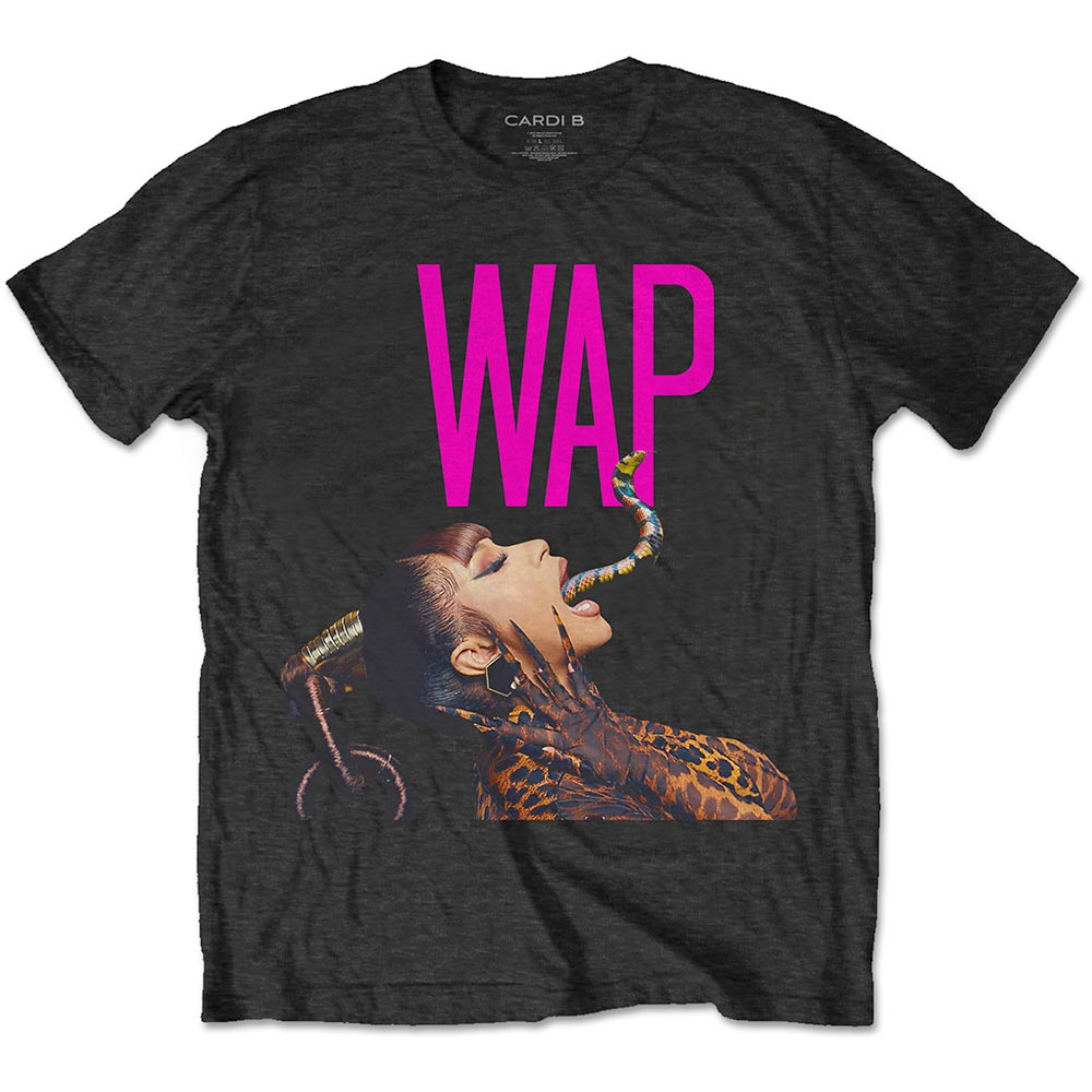 Cardi B - Dripping Snake Heren Tshirt - Zwart